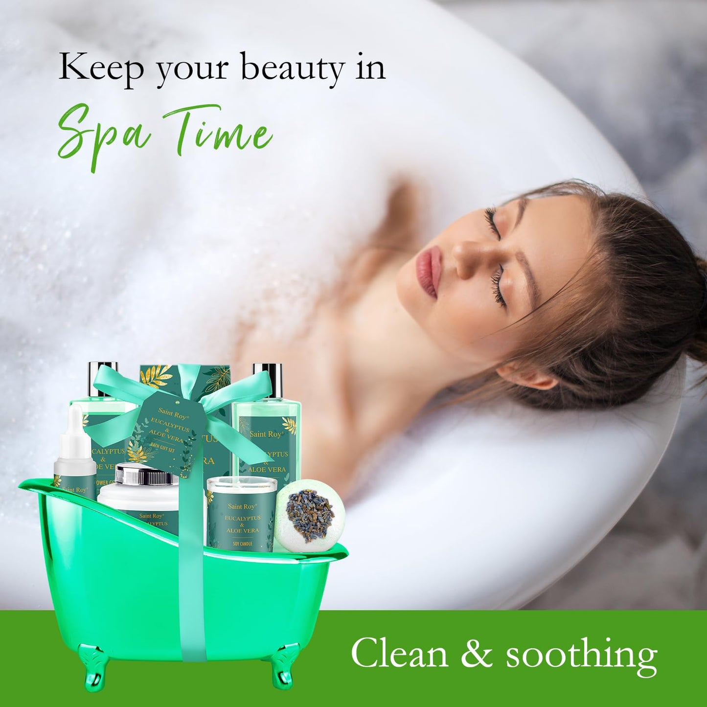 SPA Gifts for Her Gift Baskets for Women, Spa Gifts for Mom Strawberry Scent - Rich in Jojoba Oil Shea Butter with Body Lotion, Bath Bomb, Care Package, Birthday Gift