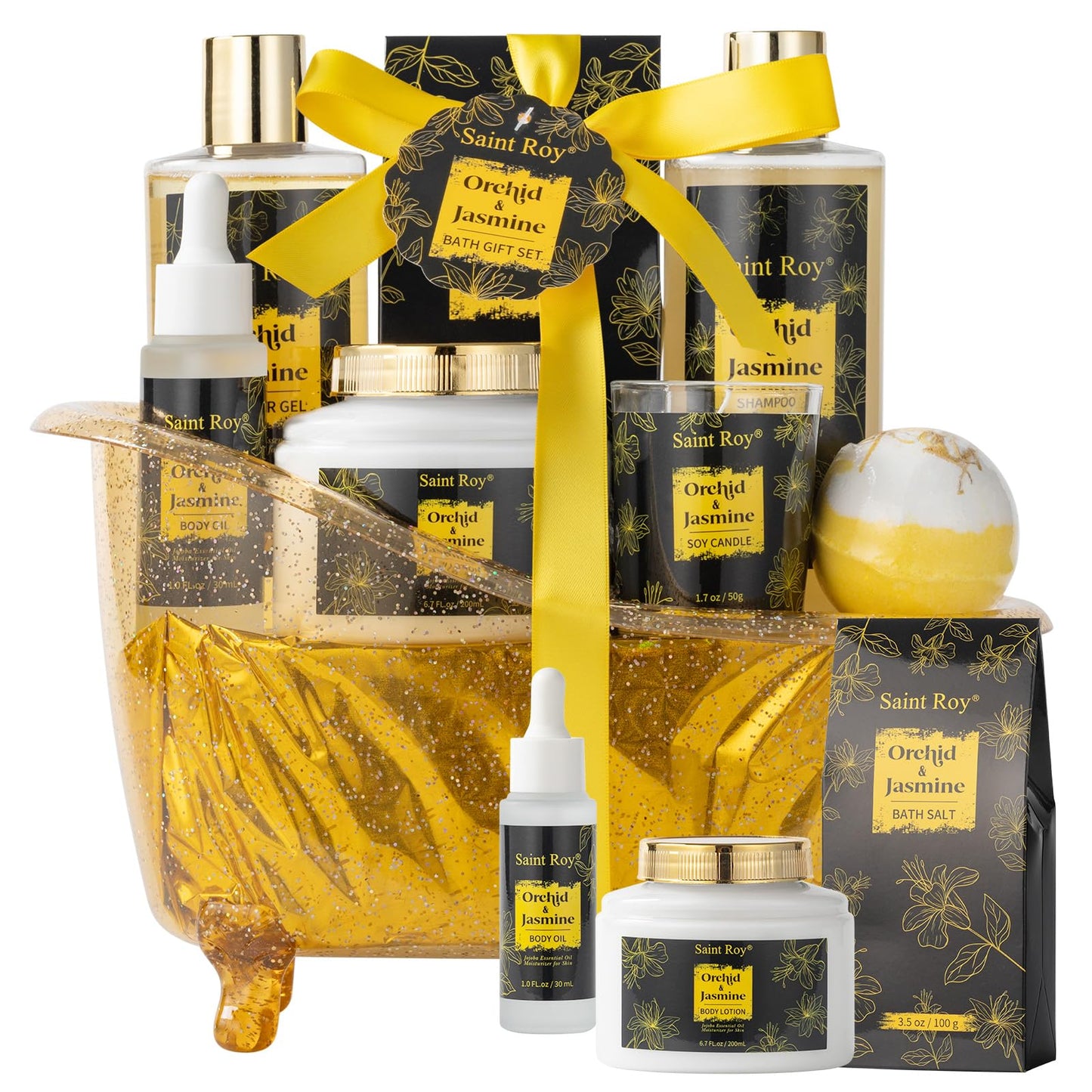 SPA Gifts for Her Gift Baskets for Women, Spa Gifts for Mom Strawberry Scent - Rich in Jojoba Oil Shea Butter with Body Lotion, Bath Bomb, Care Package, Birthday Gift