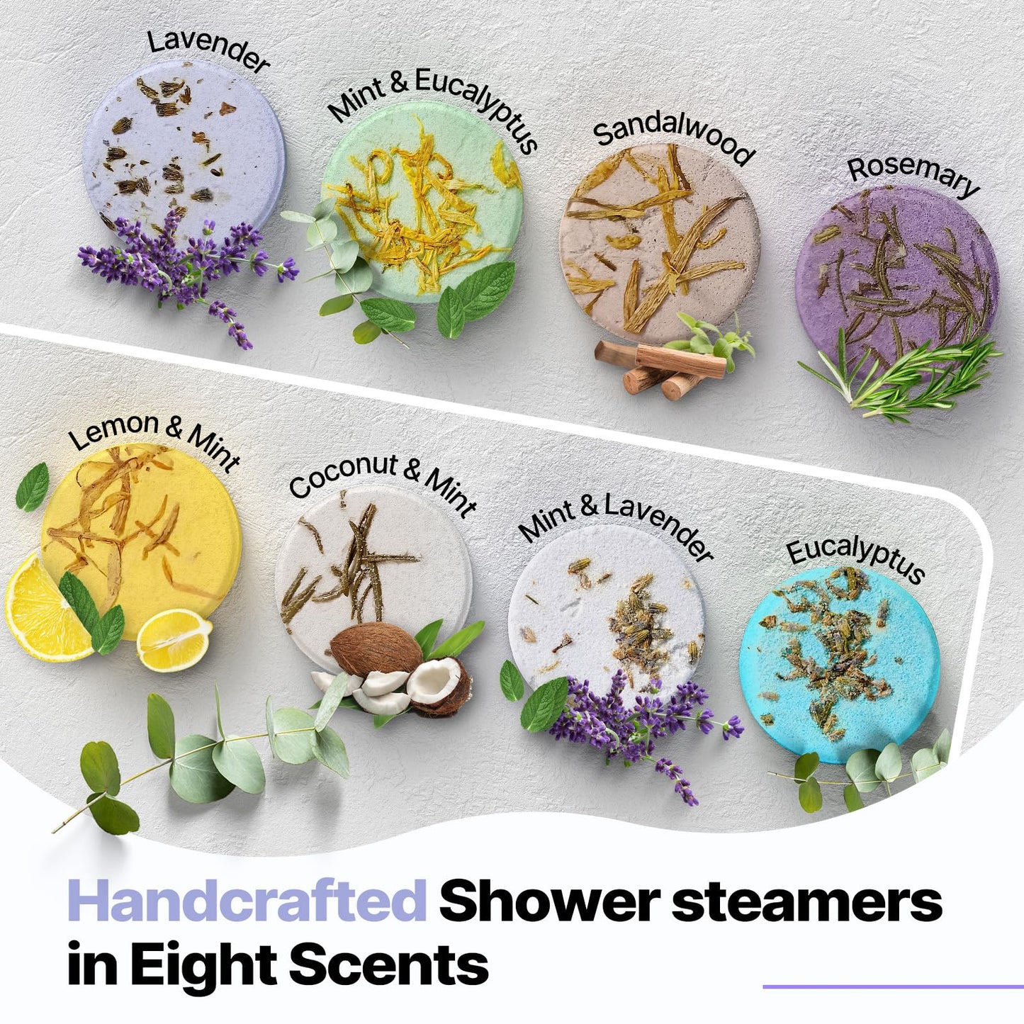 Shower Steamers Aromatherapy Birthday Gifts for Women - SWCANDY 8 Pcs Mothers Day Gifts for Her Mom Men Teen Adults Bath Bombs Self Care with Natural Essential Oils Relaxation Home SPA Easter Basket