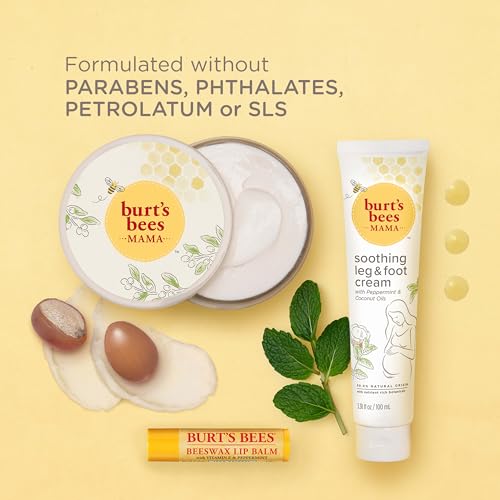 Burt's Bees Gifts Ideas - Hand Repair Set, 3 Hand Creams plus Gloves - Almond Milk, Lemon Butter Cuticle Cream, Shea Butter Repair