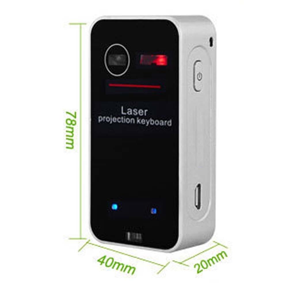 AGS Wireless Laser Projection Bluetooth Virtual Keyboard for Iphone, Ipad, Smartphone and Tablets