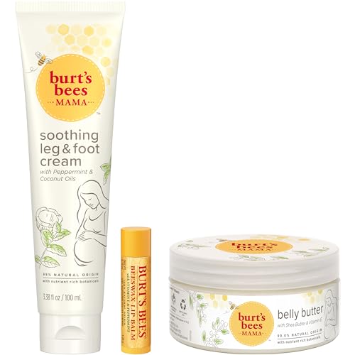 Burt's Bees Gifts Ideas - Hand Repair Set, 3 Hand Creams plus Gloves - Almond Milk, Lemon Butter Cuticle Cream, Shea Butter Repair