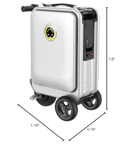 Airwheel SE3S Smart Rideable Suitcase Electric Luggage Scooter For Travel (black)