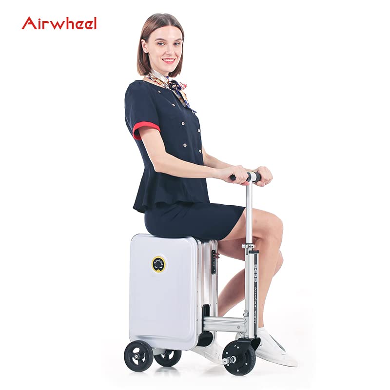 Airwheel SE3S Smart Rideable Suitcase Electric Luggage Scooter For Travel (black)