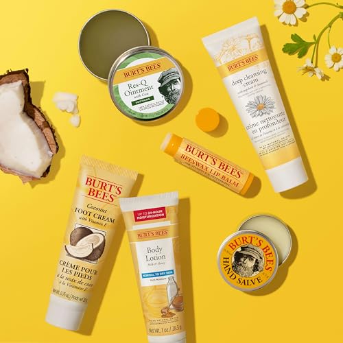 Burt's Bees Gifts Ideas - Hand Repair Set, 3 Hand Creams plus Gloves - Almond Milk, Lemon Butter Cuticle Cream, Shea Butter Repair