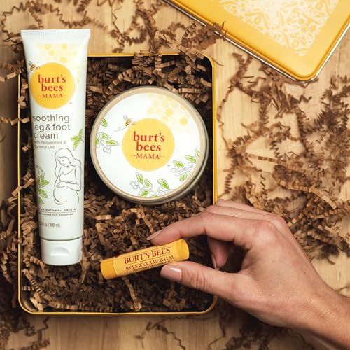 Burt's Bees Gifts Ideas - Hand Repair Set, 3 Hand Creams plus Gloves - Almond Milk, Lemon Butter Cuticle Cream, Shea Butter Repair