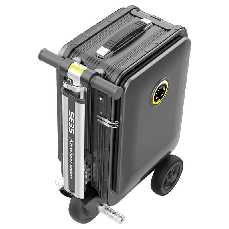 Airwheel SE3S Smart Rideable Suitcase Electric Luggage Scooter For Travel (black)