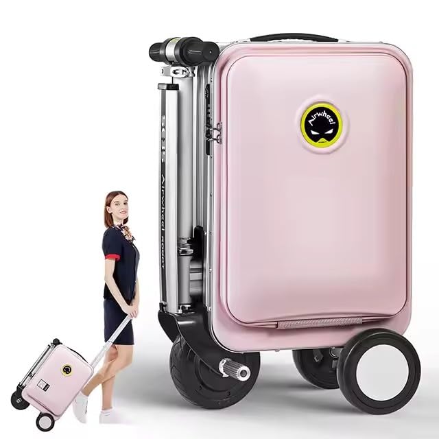 Airwheel SE3S Smart Rideable Suitcase Electric Luggage Scooter For Travel (black)