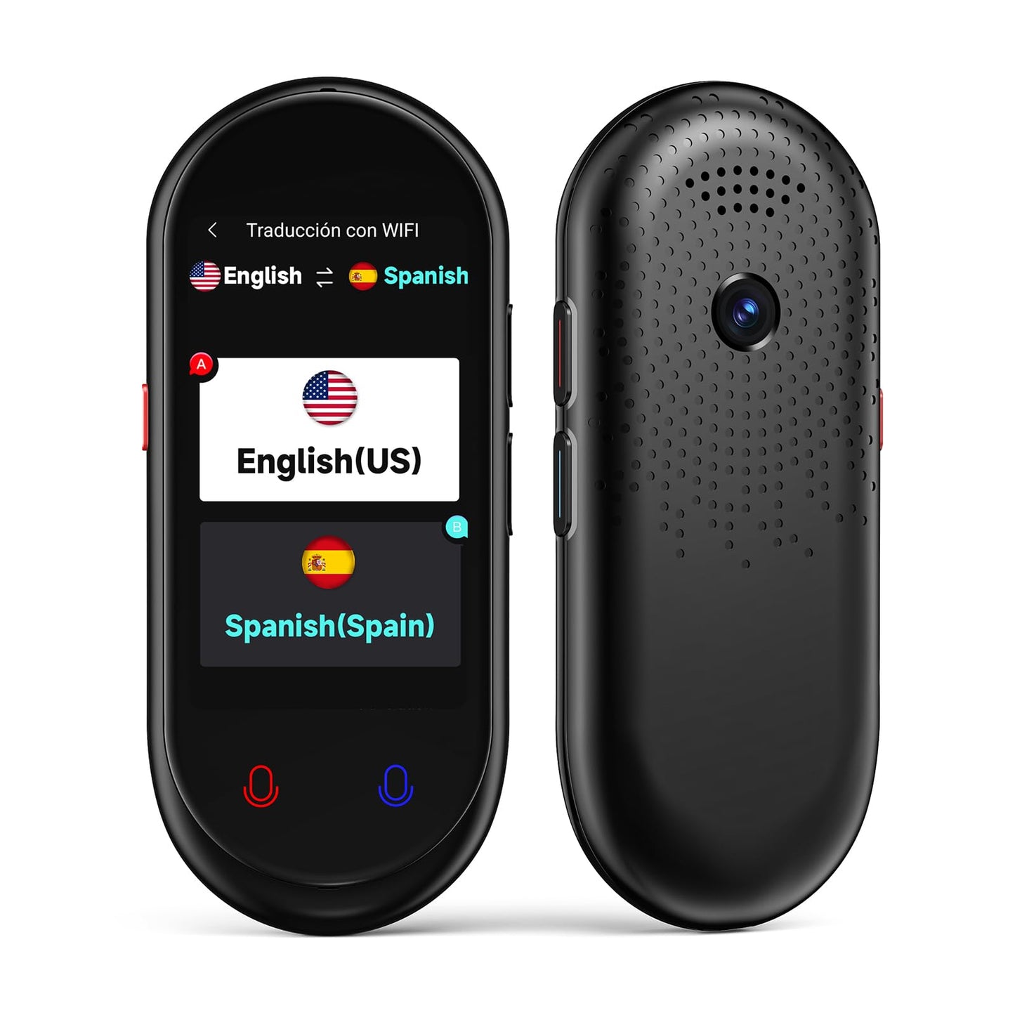 Language Translator Device, Portable Translator No WiFi Needed, Offline Voice Photo Translation, 137 Languages Supported, High Accuracy Translator Device for Travel Business Learning (Black)