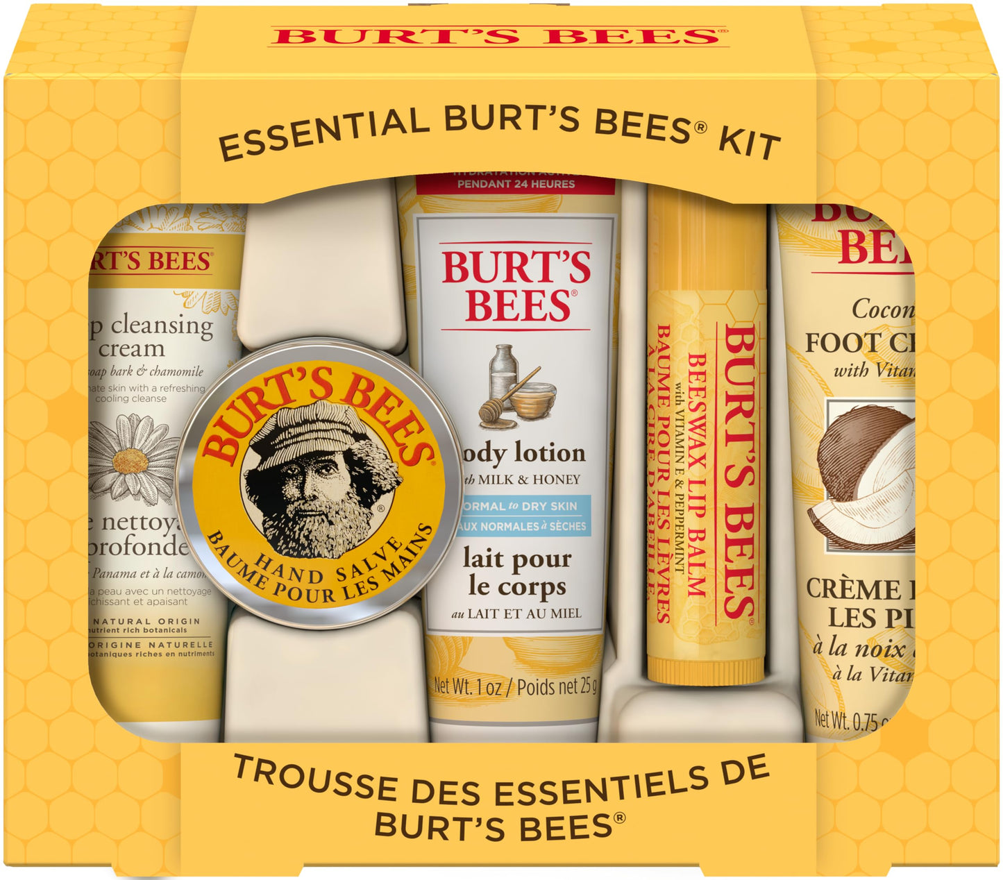 Burt's Bees Gifts Ideas - Classics Set, 6 Products in Giftable Tin – Cuticle Cream, Hand Salve, Lip Balm, Res-Q Ointment, Hand Repair and Foot Cream