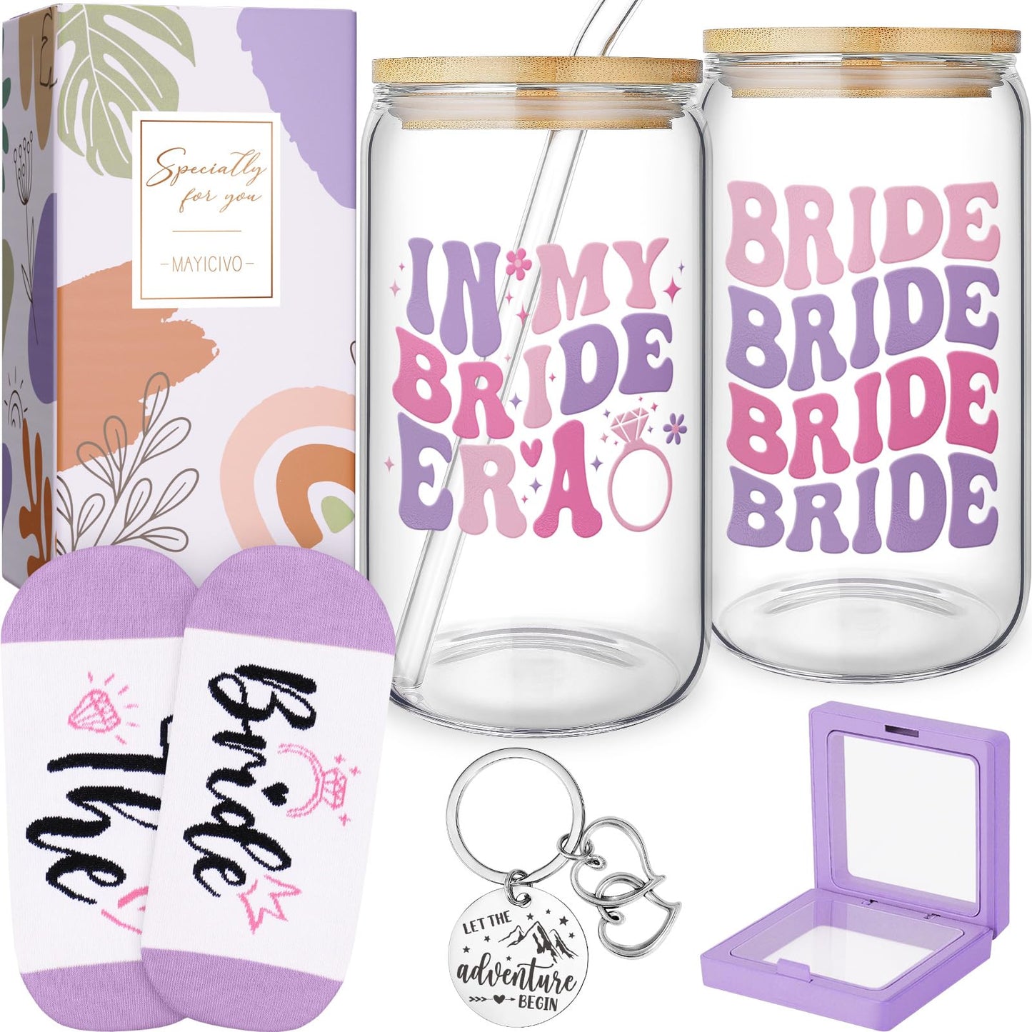 Birthday Gifts for Women Friendship, Get Well Soon Gifts for Women Care Package Inspirational Thinking of You Gifts Self Care Gifts, Unique Gifts for Mom Her Friends Sister Wife w/ 16Oz Can Glass Cup