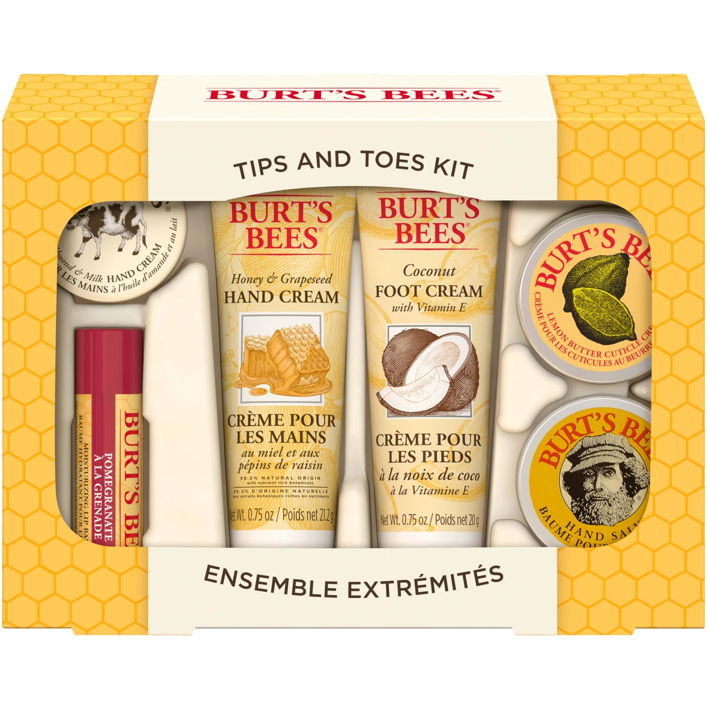 Burt's Bees Gifts Ideas - Classics Set, 6 Products in Giftable Tin – Cuticle Cream, Hand Salve, Lip Balm, Res-Q Ointment, Hand Repair and Foot Cream