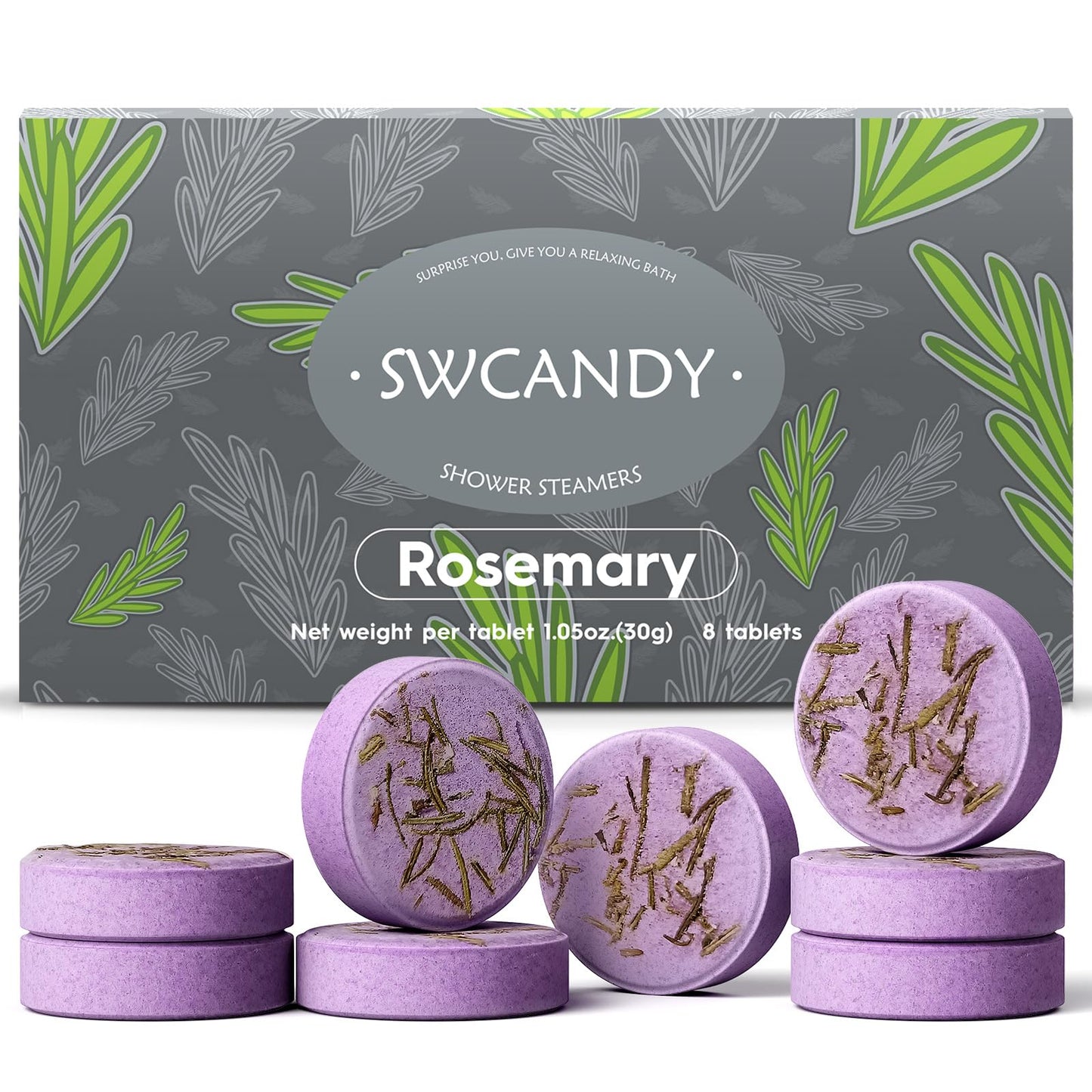 Shower Steamers Aromatherapy Birthday Gifts for Women - SWCANDY 8 Pcs Mothers Day Gifts for Her Mom Men Teen Adults Bath Bombs Self Care with Natural Essential Oils Relaxation Home SPA Easter Basket