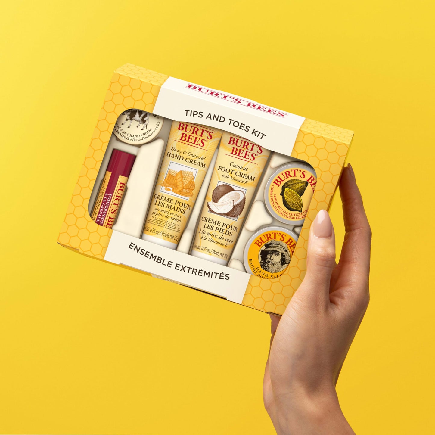 Burt's Bees Gifts Ideas - Hand Repair Set, 3 Hand Creams plus Gloves - Almond Milk, Lemon Butter Cuticle Cream, Shea Butter Repair