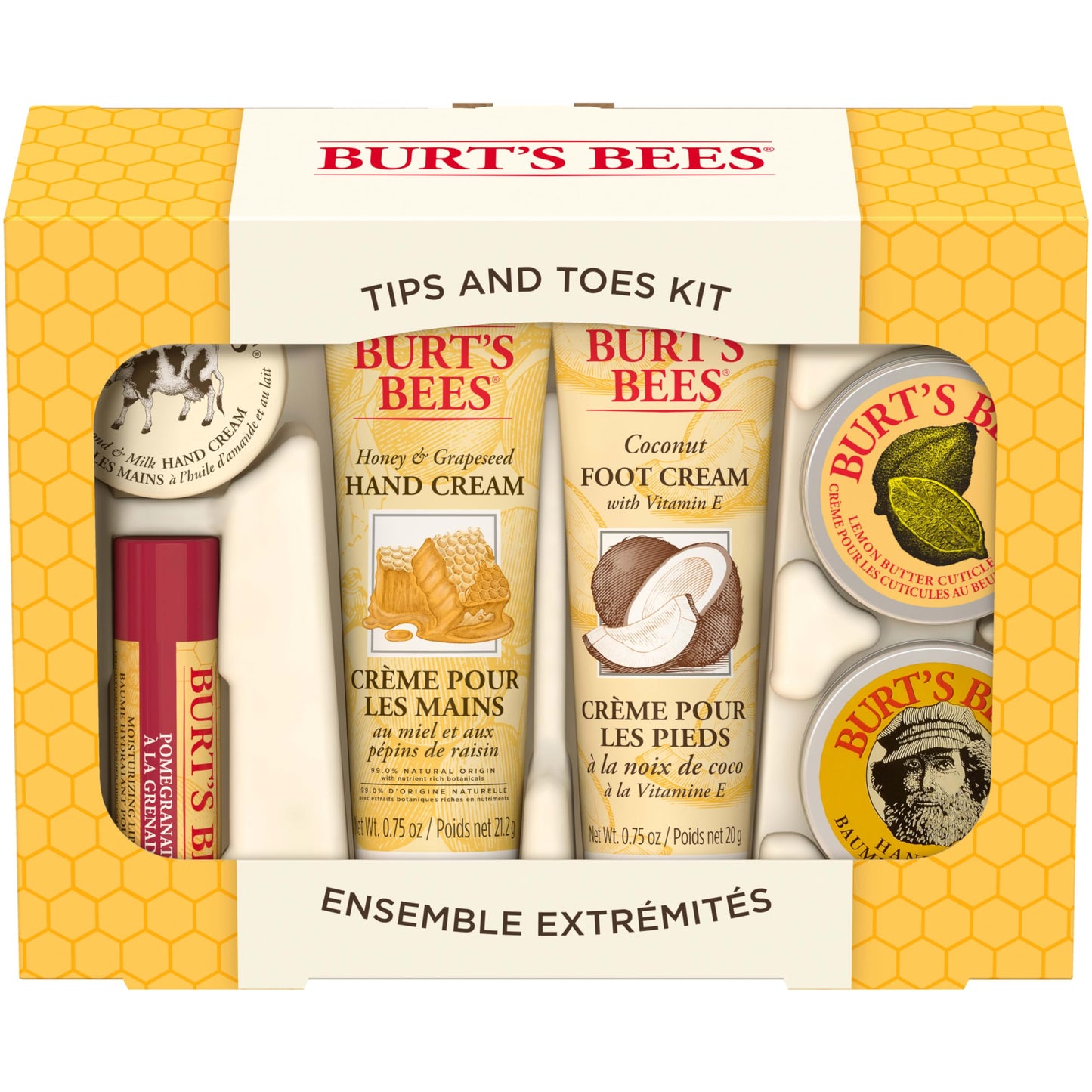 Burt's Bees Gifts Ideas - Hand Repair Set, 3 Hand Creams plus Gloves - Almond Milk, Lemon Butter Cuticle Cream, Shea Butter Repair